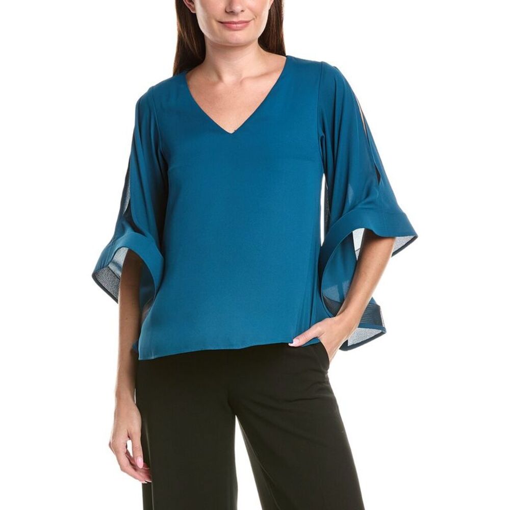 Joseph Ribkoff Womens  Flare Sleeve Top, Purple